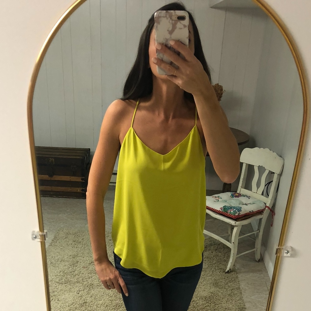 LOFT Chartreuse Tank